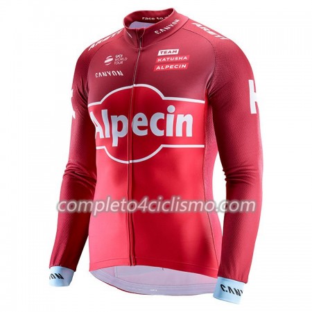Maglia 2017 Team Katusha Alpecin N001 Manica Lunga
